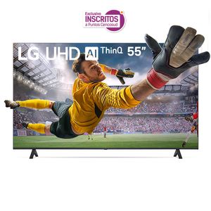 Combo Televisor LG 55" LED UHD 4K Smart Tv WebOS 55UR7800PSB + Barra de sonido LG SK1