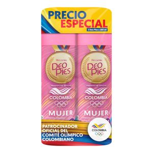 Desodorante Pies Deopies Mujer x2 Und x260ml