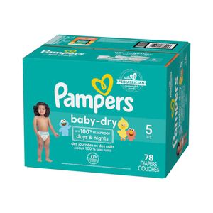 Pañales Pampers Baby Dry Etapa 5 Superpack x78 Und