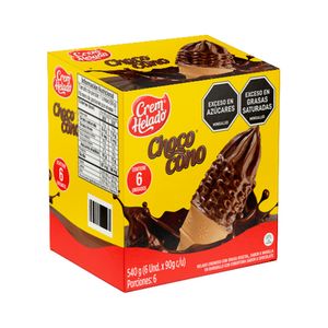 Helado Crem Helado Choco Cono x6 Und x540grs