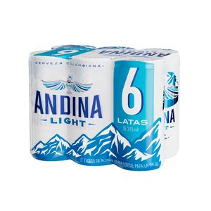 Cerveza Andina Light Sixpack Lata x310ml