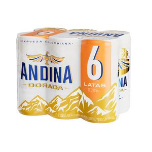 Cerveza Andina Dorada Sixpack Lata x310ml