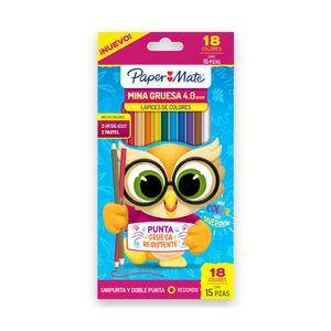 Colores Paper Mate 4.0mm x15 Und