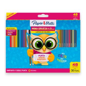 Colores Paper Mate 4.0mm x36 Und