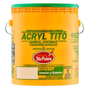 Esmalte Acryl Tito Byc Blanco Mate 1gl