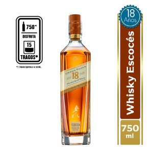 Whisky Johnnie Walker 18 años botella x750ml