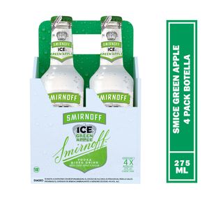 Aperitivo Smirnoff Ice Green Apple x4und x275ml c-u