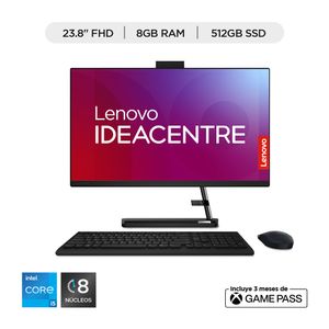 Computador Lenovo Ideacentre Aio 3 Intel Core I5 8Gb Ram 512 Ssd Pantalla 23.8" Negro