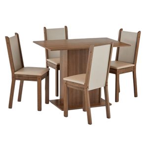 Comedor 4 Sillas Lucia Rectan 104X68X78 Cm