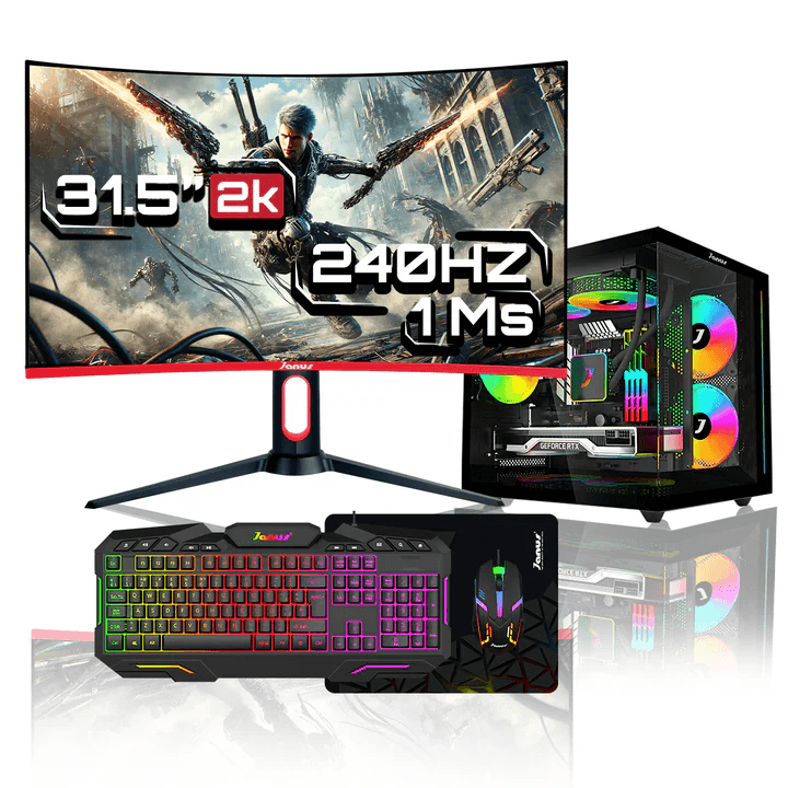 Computador Gamer Ryzen 5 4655G SSD M.2 512GB M2 RAM 16GB  MONITOR JANUS IPS 32""240HZ Fuente 400W