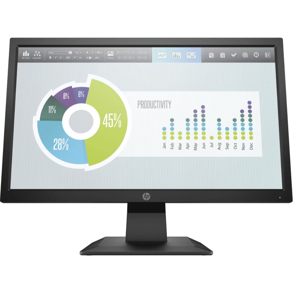 Monitor HP 19"" P204v HD HDMI 1 VGA