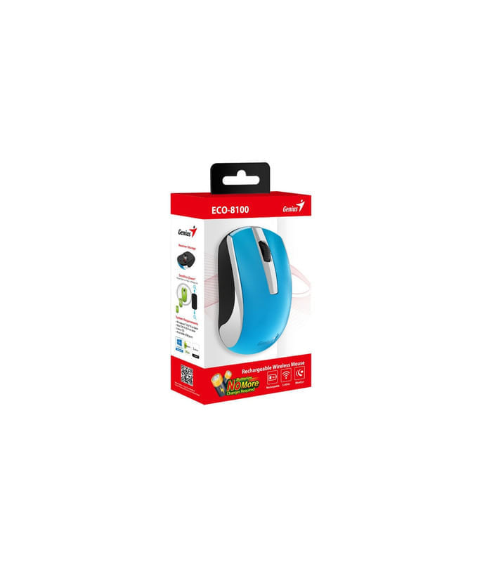 Mouse Genius ECO-8100 inalambrico Azul
