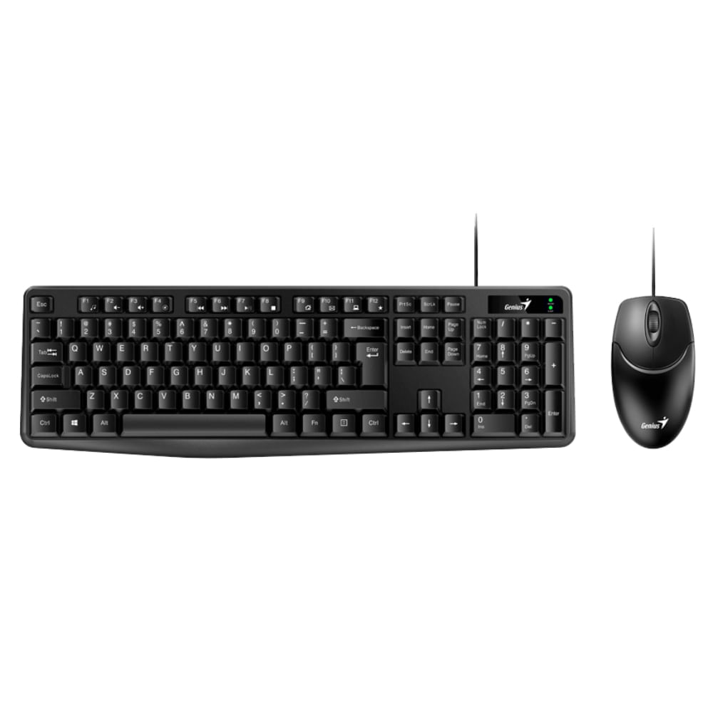 Combo teclado Genius + Mouse Alambrico km-170 usb negro