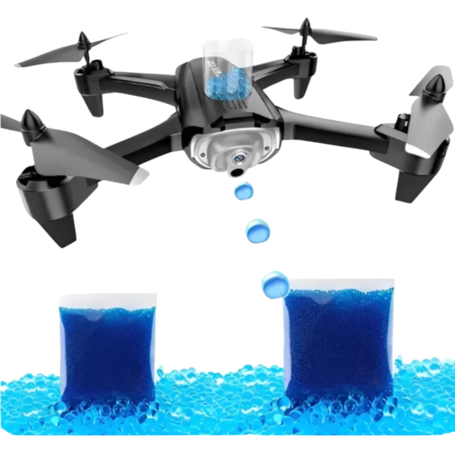 Dron Con Camara HD Y Lanzador De Bolas De Hidrogel