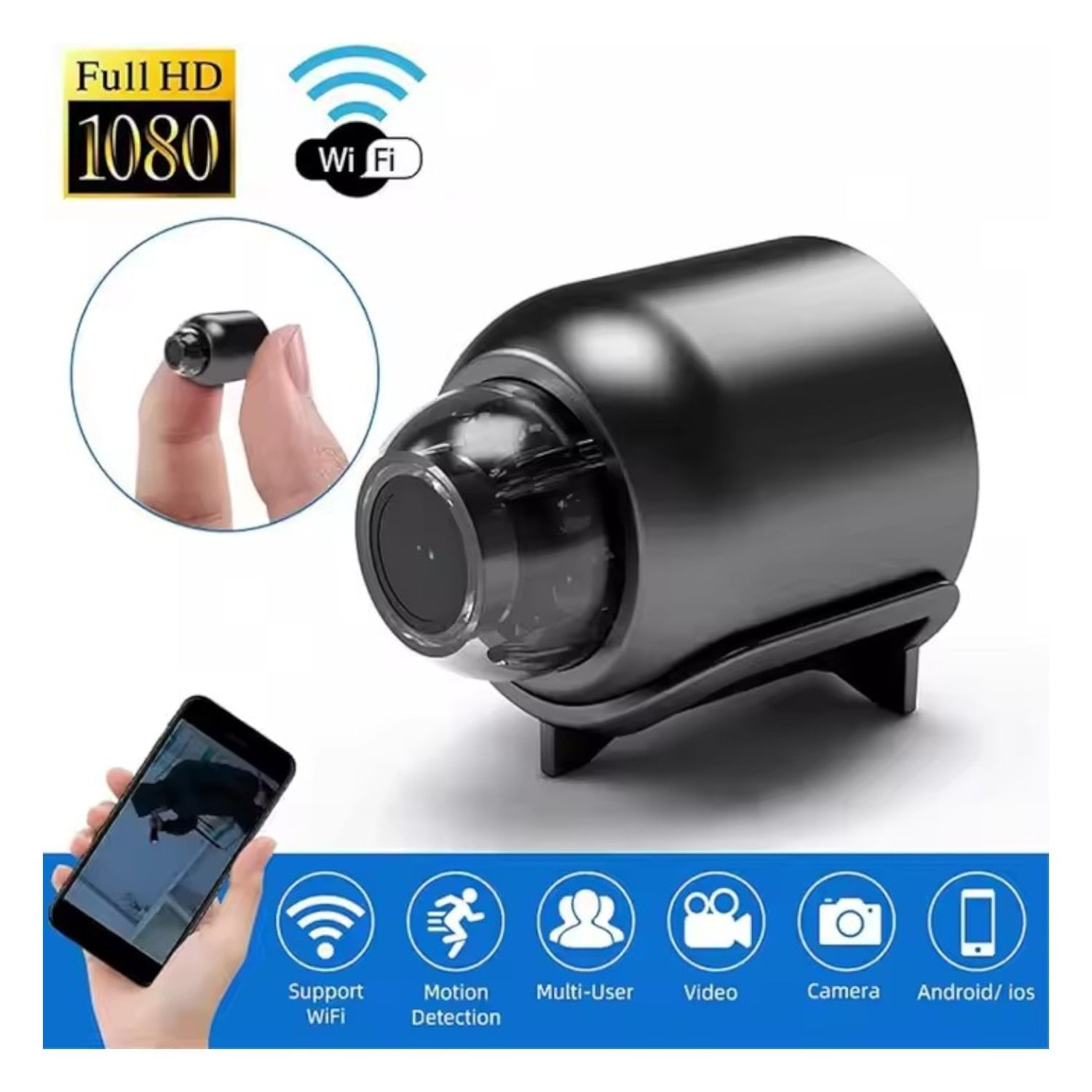 Camara Inalambrica Mini Con Acceso Remoto Desde El Celular