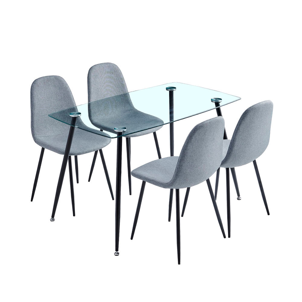 Comedor Oliver 4S Gris 120X70X75 M+design