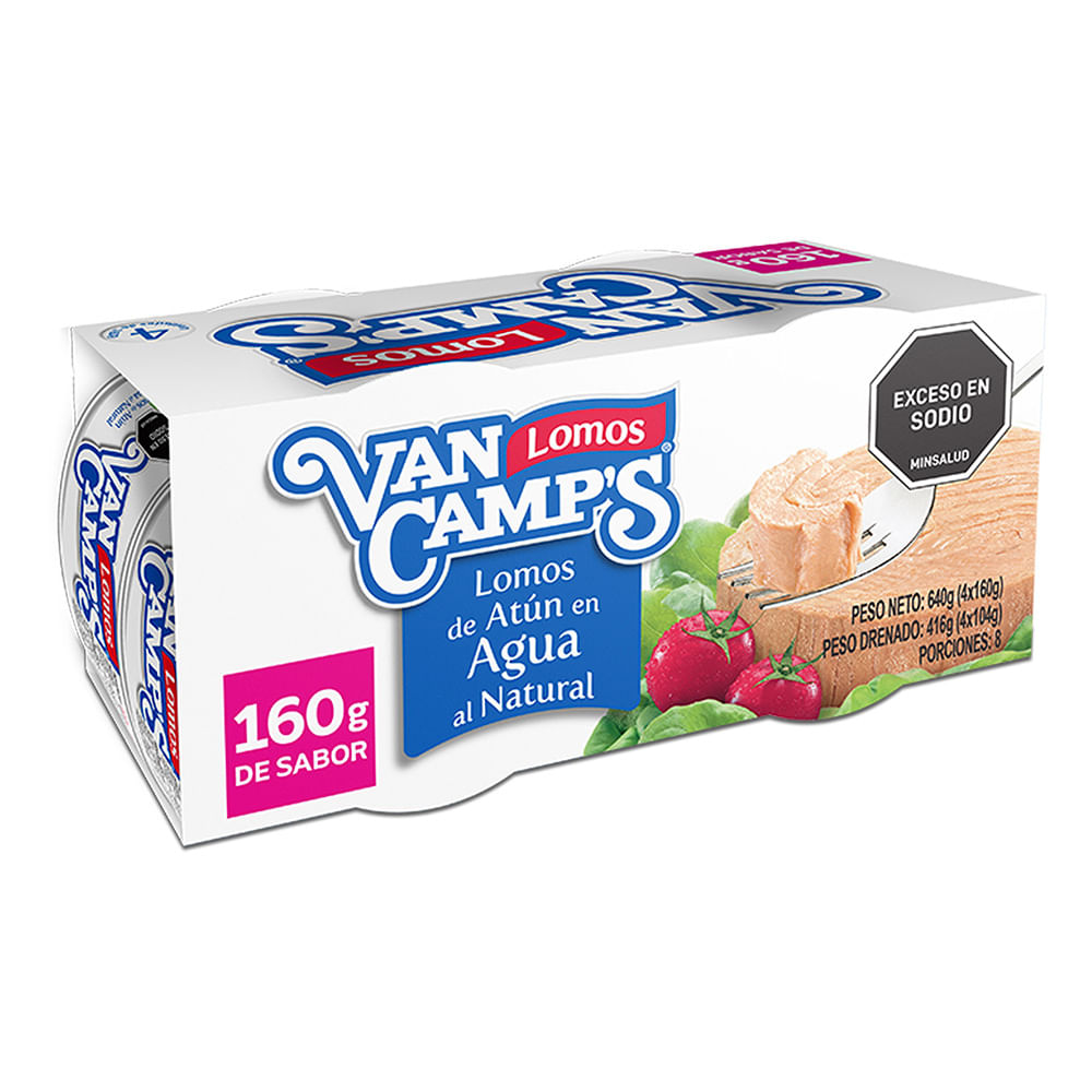 Atún En Agua Van Camps x 160g x 4und