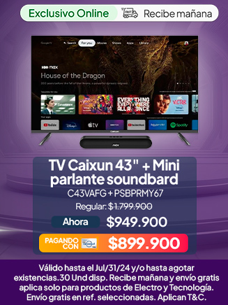 Row-Maestro-electro-hogar-Tv-Caixum-43-mini-parlante-25-07-2024